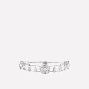 BOUTON DE CAMELIA BRACELET SILVER DIAMOND