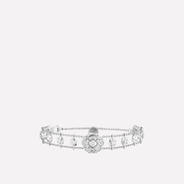 BOUTON DE CAMELIA BRACELET SILVER DIAMOND