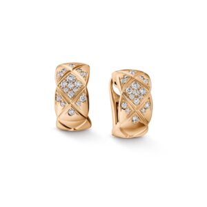 CRUSH DIAMOND PINK GOLD EARRINGS