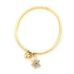 CD STAR LOCK BRACELET GOLD DIAMOND