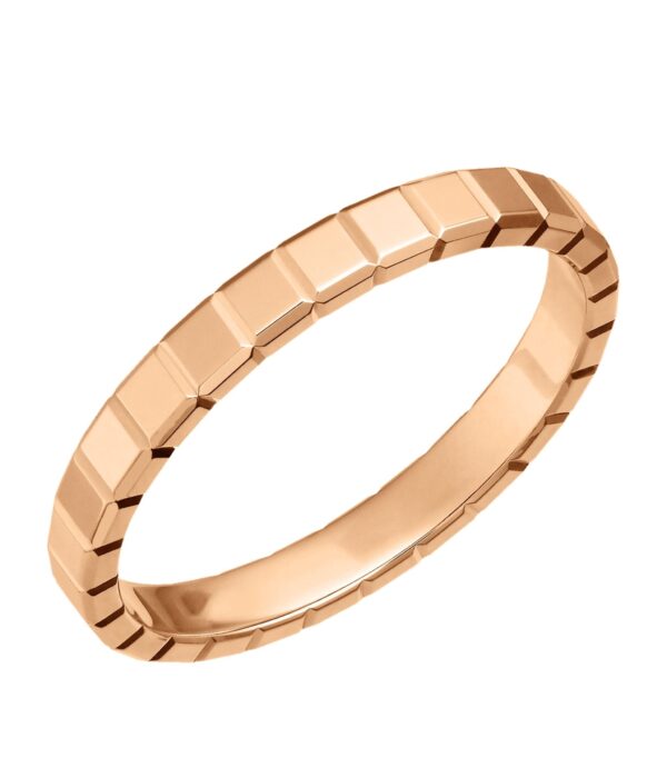 ICE CUBA RING PINK GOLD