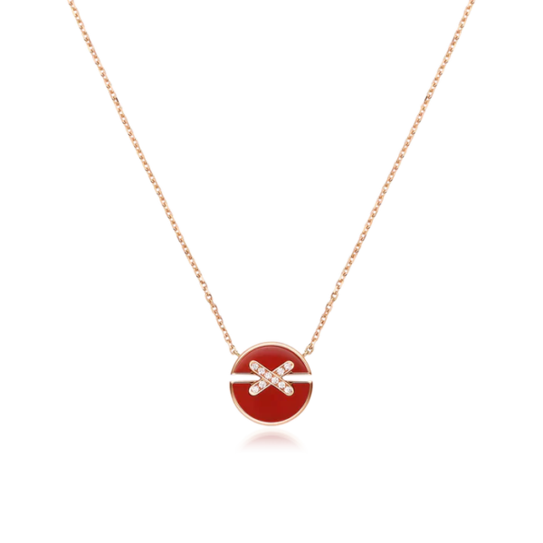 JEUX DE ROSE GOLD DIAMOND NECKLACE