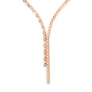 BEE LOVE NECKLACE ROSE GOLD DIAMOND