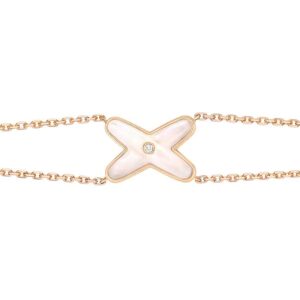 JEUX BRACELET WHITE MOP ROSE GOLD 1 DIAMOND