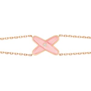 JEUX BRACELET PINK MOP ROSE GOLD 1 DIAMOND