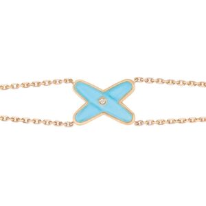 JEUX BRACELET TURQUOISE ROSE GOLD 1 DIAMOND