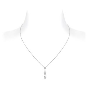 JOSEPHINE SILVER DIAMOND NECKLACE