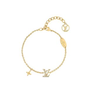 LV LOGO STAR MOTIF GOLD BRACELET