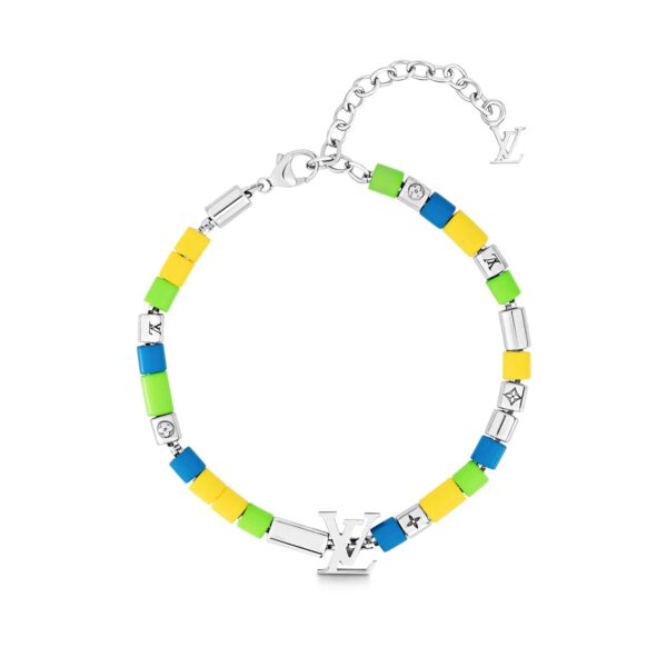 LV SUNRISE BEADED BRACELET MULTI-COLORED STERLING SILVER