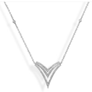 MESSIK HEART DIAMOND NECKLACE