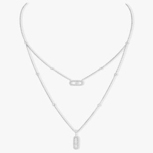 MOVE 2 ROW DIAMOND NECKLACE