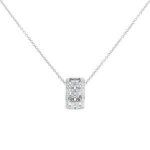 PARENTESI NECKLACE SILVER DIAMOND