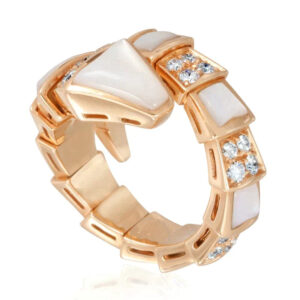 SERPENTI RING ROSE GOLD DIAMOND MOP