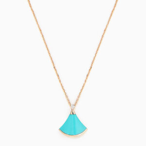 DREAM NECKLACE TURQUOISE ROSE GOLD