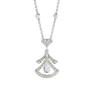 DREAM NECKLACE WHITE DIAMOND SILVER