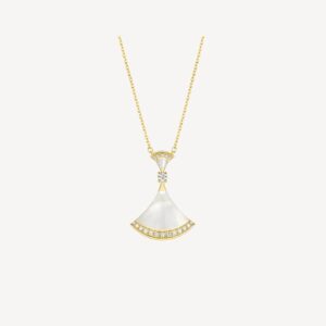 DREAM NECKLACE MOP GOLD DIAMOND