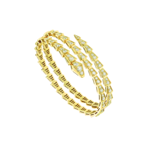 SERPENTI BRACELET GOLD DIAMOND DOUBLE ROW