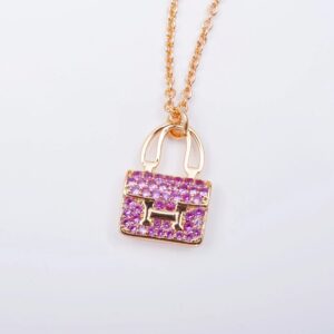 CONSTANCE PEDANT PURPLE DIAMOND NECKLACE