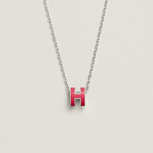 H NECKLACE PINK