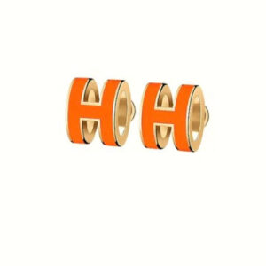 MINI POP H EARRINGS ORANGE