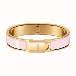 H LOCK PINK  BRACELET 12MM