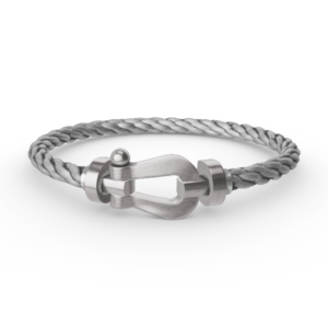 FORCE LARGE HORSESHOE NO DIAMOND BRACELET SILVER