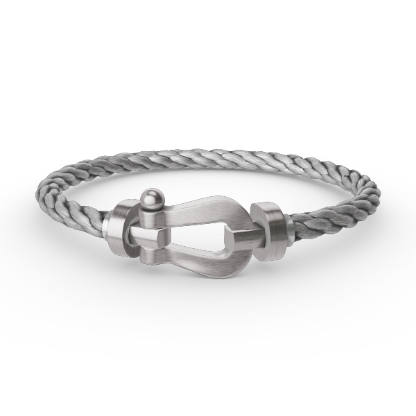 FORCE LARGE HORSESHOE NO DIAMOND BRACELET SILVER