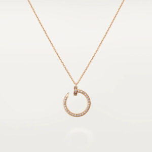 JUSTE NECKLACE ROSE GOLD DIAMONDS