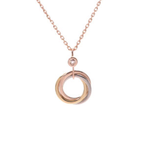 TRINITY SILVER GOLD ROSE GOLD NECKLACE