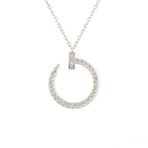 JUSTE NECKLACE SILVER DIAMONDS