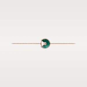 AMULETTE MALACHITE ROSE GOLD BRACELET