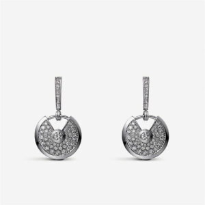 AMULETTE EARRINGS DIAMOND SILVER