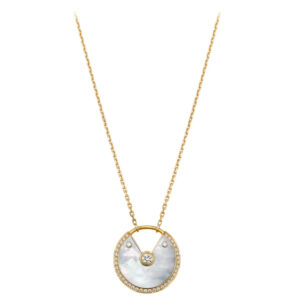 AMULETTE GOLD 2 DIAMOND MOP NECKLACE