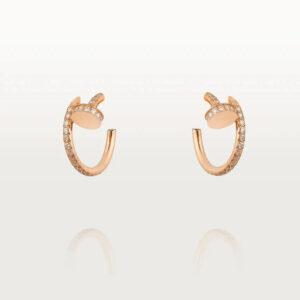 JUSTE EARRINGS 12.75MM  DIAMOND ROSE GOLD