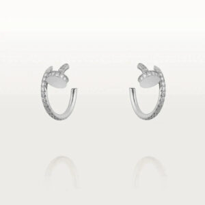 JUSTE EARRINGS 12.75MM SILVER DIAMOND