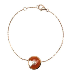 AMULETTE CARNELIAN ROSE GOLD BRACELET