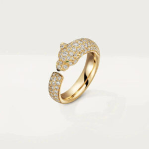 PANTHERE ROSE GOLD DIAMOND RING