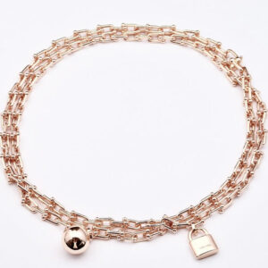 HARDWEAR ROSE GOLD WRAP NECKLACE