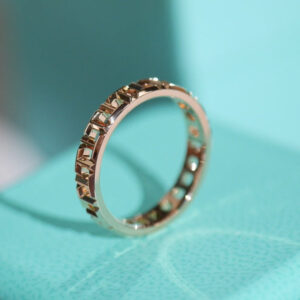 T TRUE 3.5MM ROSE GOLD RING