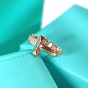 T1 NARROW DIAMOND ROSE GOLD RING