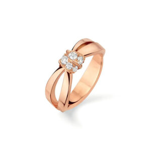 LIENS RING ROSE GOLD DIAMOND