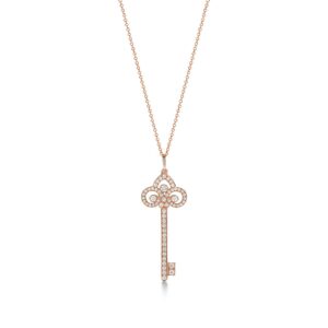 FLEUR KEY DIAMOND NECKLACE