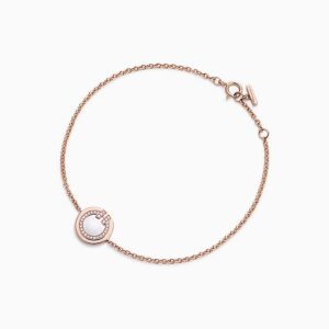 DIAMOND CIRCLE ROSE GOLD BRACELET