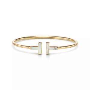 T BRACELET 1.8MM MOP GOLD