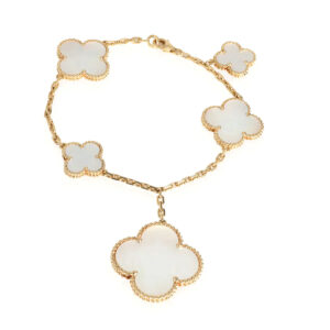 MAGIC CLOVER 5 MOTIFS MOP BRACELET