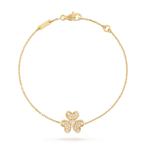 FRIVOLE GOLD FLOWER DIAMOND BRACELET