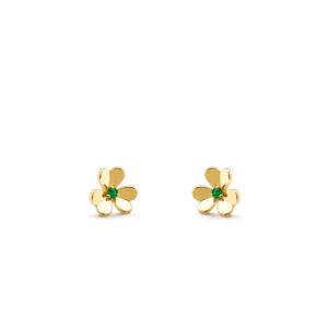 FRIVOLE  FLOWER MALACHITE EARRINGS