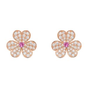 FRIVOLE  FLOWER DIAMOND EARRINGS