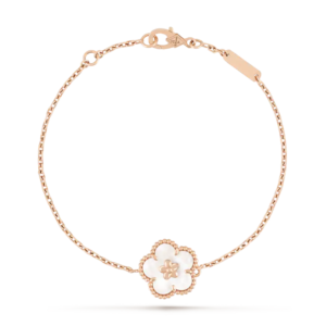 LUCKY WHITE MOP PLUM BLOSSOM  BRACELET